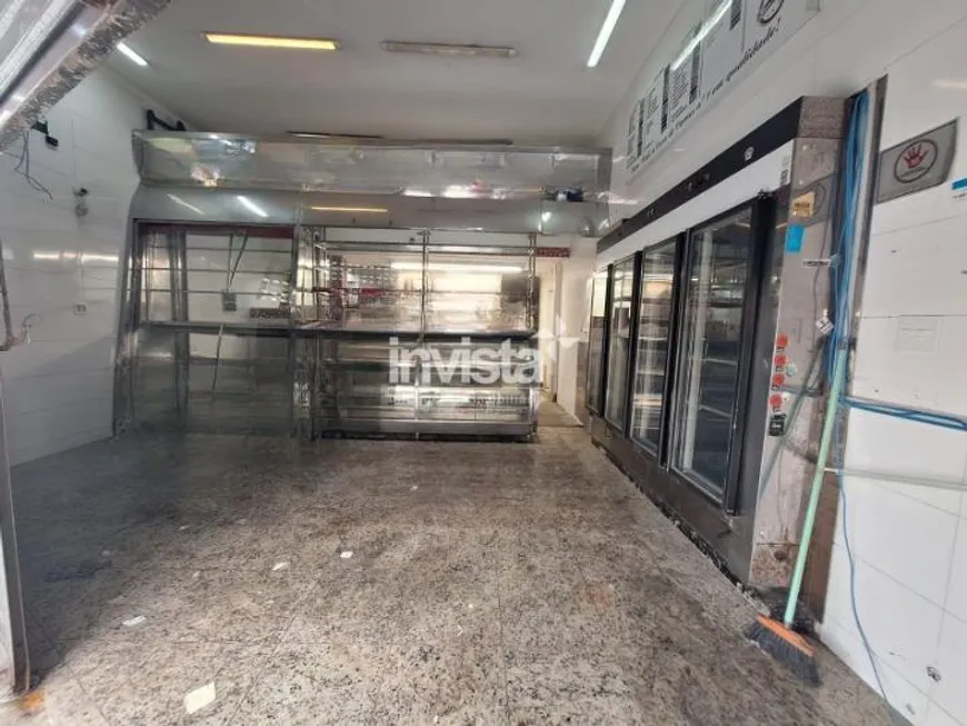 Foto 1 de Ponto Comercial para alugar, 100m² em Embaré, Santos