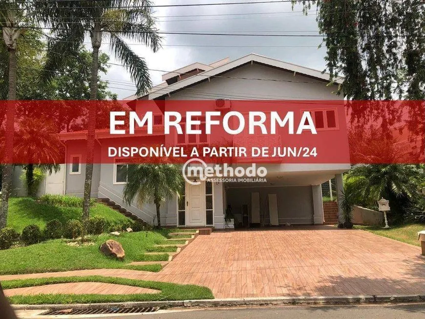 Foto 1 de Casa de Condomínio com 3 Quartos para venda ou aluguel, 628m² em Loteamento Alphaville Campinas, Campinas