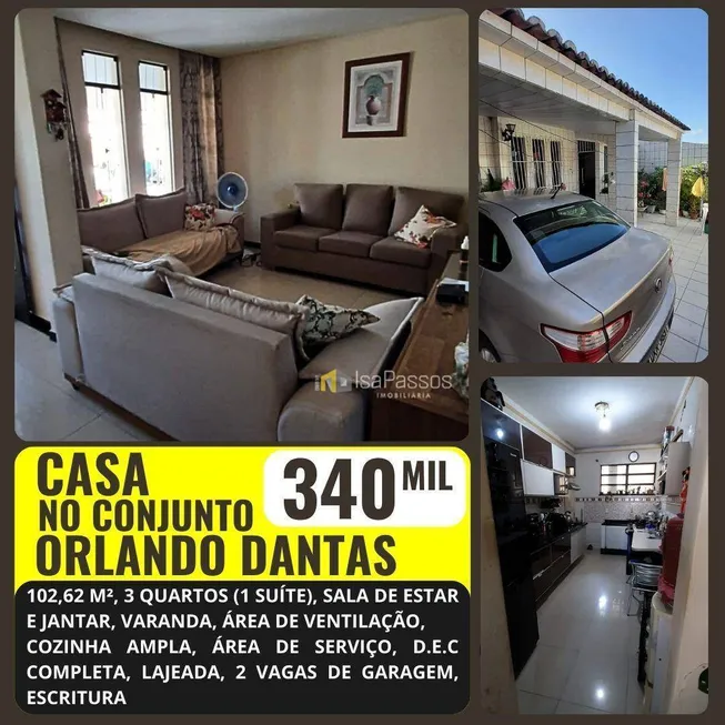 Foto 1 de Casa com 3 Quartos à venda, 102m² em São Conrado, Aracaju