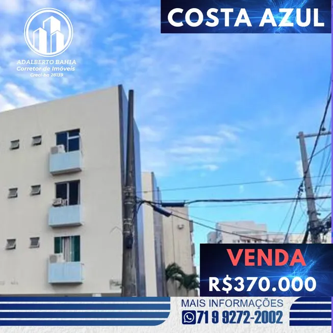 Foto 1 de Apartamento com 2 Quartos à venda, 80m² em Costa Azul, Salvador