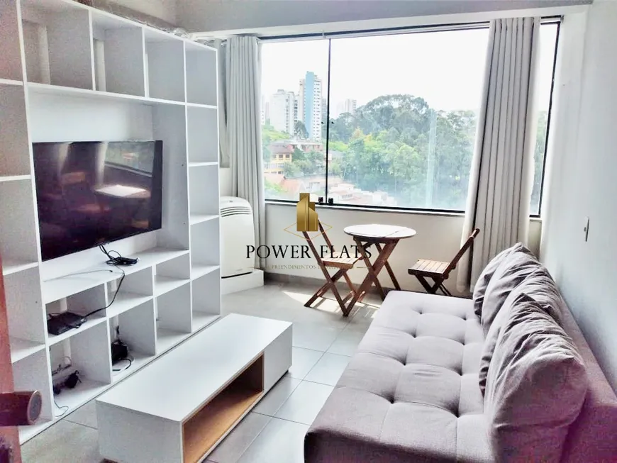 Foto 1 de Flat com 1 Quarto para alugar, 33m² em Morumbi, São Paulo