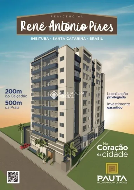 Foto 1 de Apartamento com 3 Quartos à venda, 60m² em Centro, Imbituba
