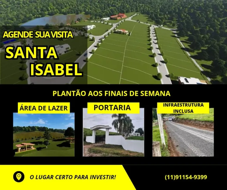 Foto 1 de Lote/Terreno à venda, 500m² em Ouro Fino, Santa Isabel