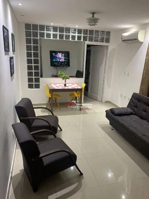 Foto 1 de Apartamento com 1 Quarto à venda, 46m² em Gonzaga, Santos