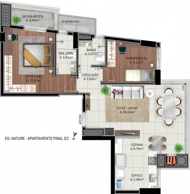 Foto 1 de Apartamento com 2 Quartos à venda, 88m² em Cidade Alta, Bento Gonçalves