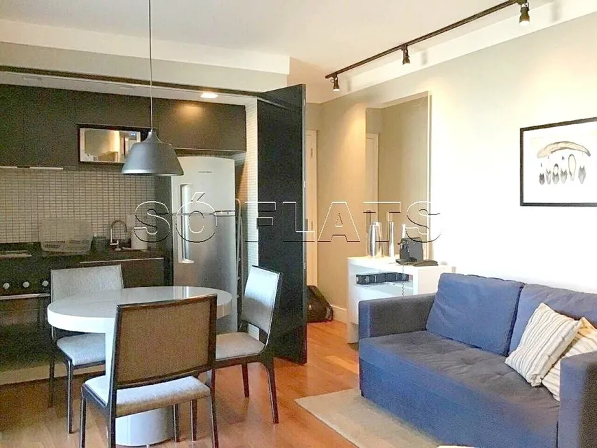 Foto 1 de Flat com 2 Quartos à venda, 60m² em Cidade Monções, São Paulo