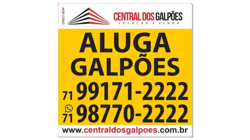 Foto 1 de Galpão/Depósito/Armazém para alugar, 1000m² em Dom Avelar, Salvador