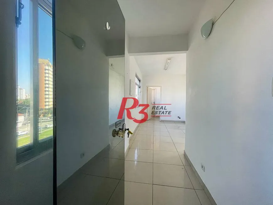 Foto 1 de Sala Comercial para alugar, 58m² em Boqueirão, Santos