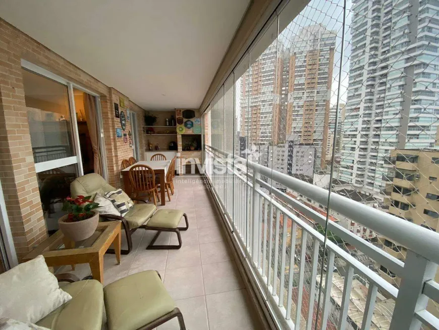 Foto 1 de Apartamento com 3 Quartos à venda, 130m² em Gonzaga, Santos