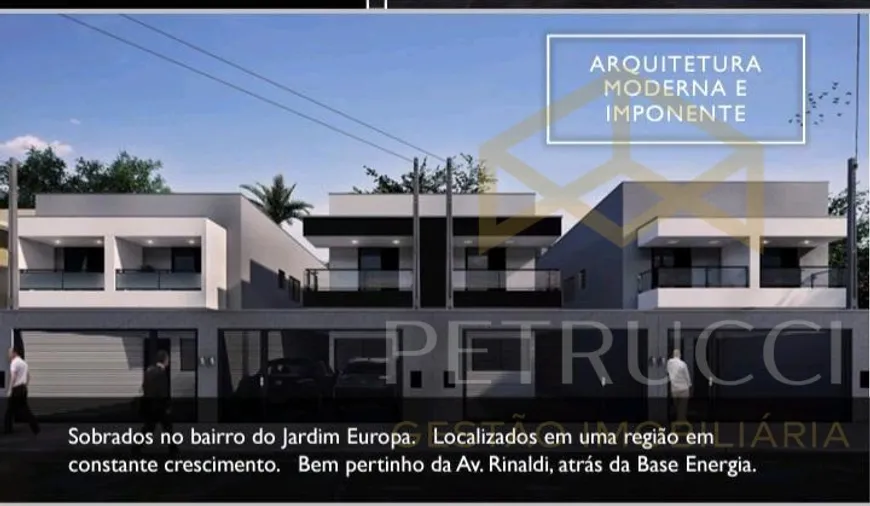 Foto 1 de Sobrado com 3 Quartos à venda, 119m² em Jardim Europa, Jaguariúna