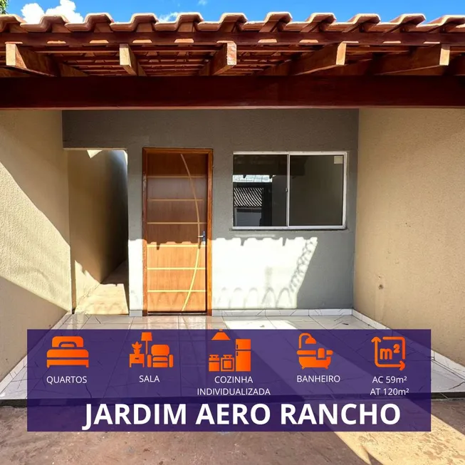 Foto 1 de Casa com 2 Quartos à venda, 59m² em Jardim Aero Rancho, Campo Grande