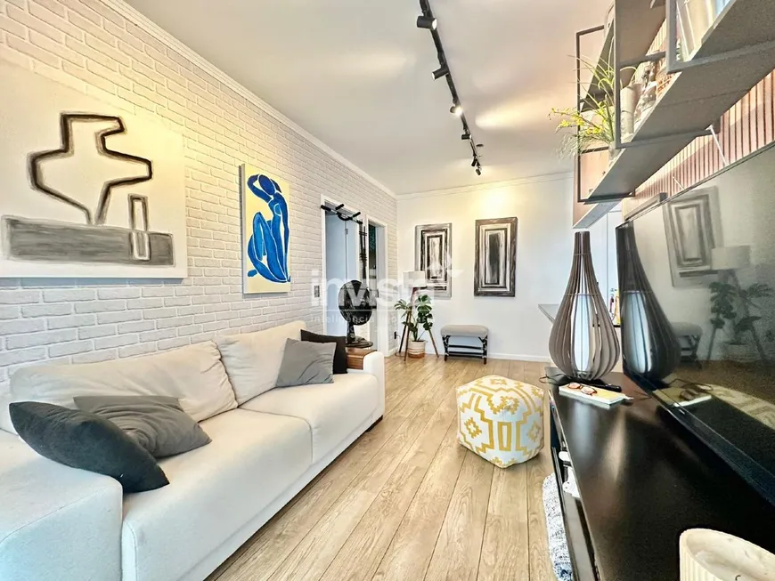 Foto 1 de Apartamento com 1 Quarto à venda, 48m² em José Menino, Santos
