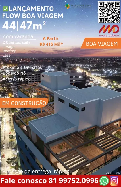 Foto 1 de Apartamento com 2 Quartos à venda, 47m² em Boa Viagem, Recife