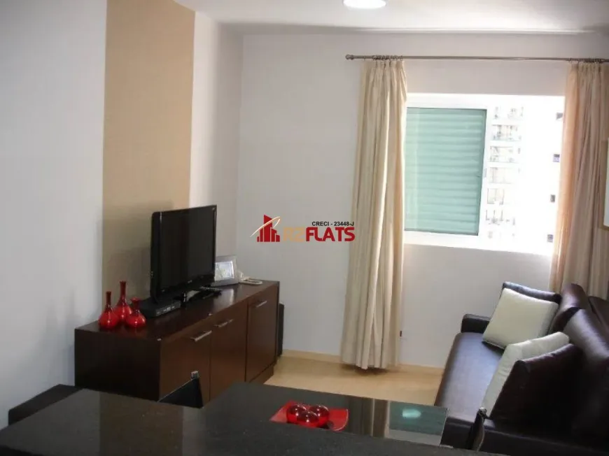 Foto 1 de Flat com 1 Quarto para alugar, 40m² em Itaim Bibi, São Paulo