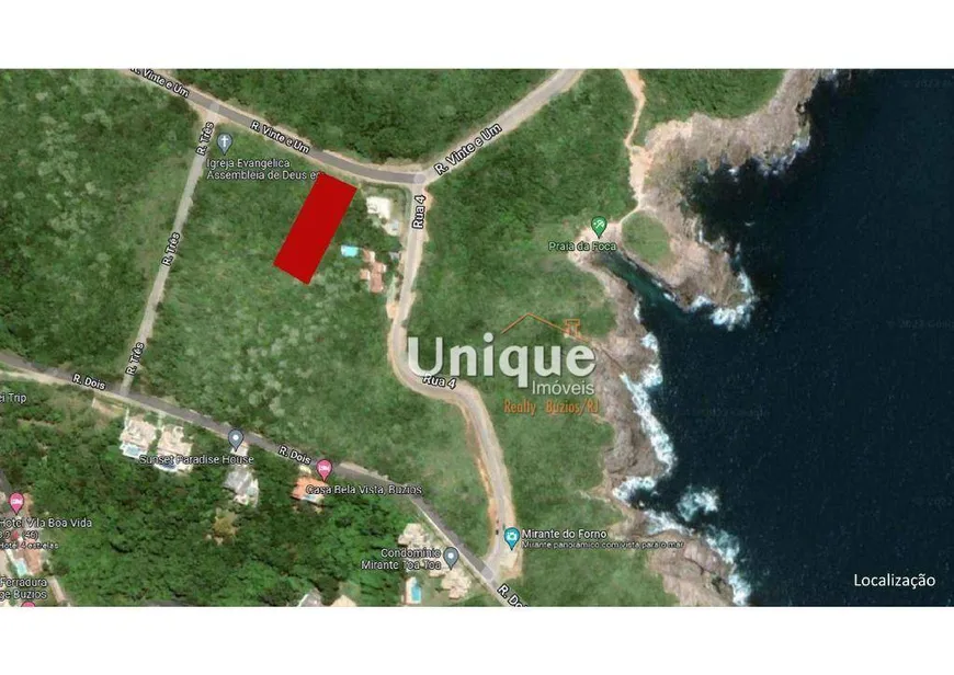 Foto 1 de Lote/Terreno à venda, 1808m² em Ferradura, Armação dos Búzios