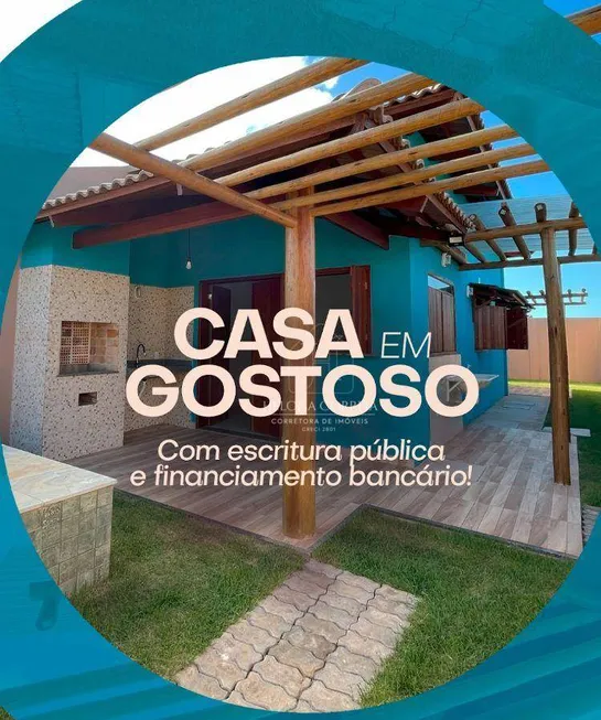 Foto 1 de Casa com 2 Quartos à venda, 71m² em Centro, São Miguel do Gostoso