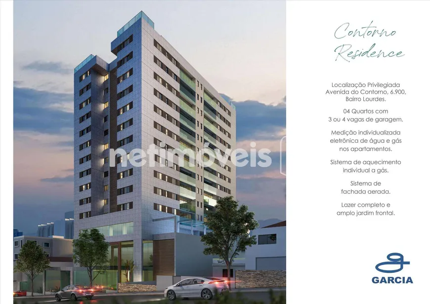 Foto 1 de Apartamento com 4 Quartos à venda, 130m² em Lourdes, Belo Horizonte