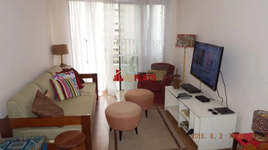 Foto 1 de Flat com 1 Quarto para alugar, 47m² em Jardim Paulista, São Paulo