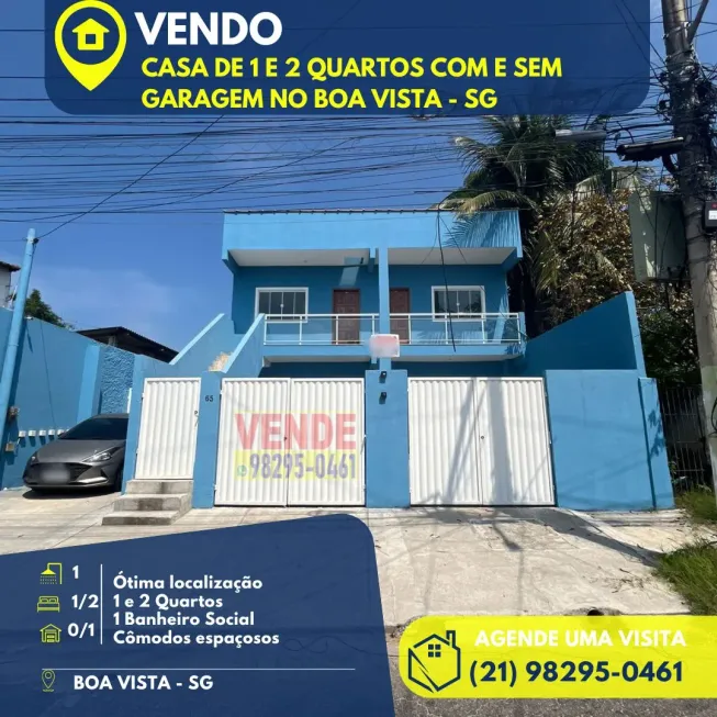 Foto 1 de Casa com 2 Quartos à venda, 60m² em Boa Vista, São Gonçalo