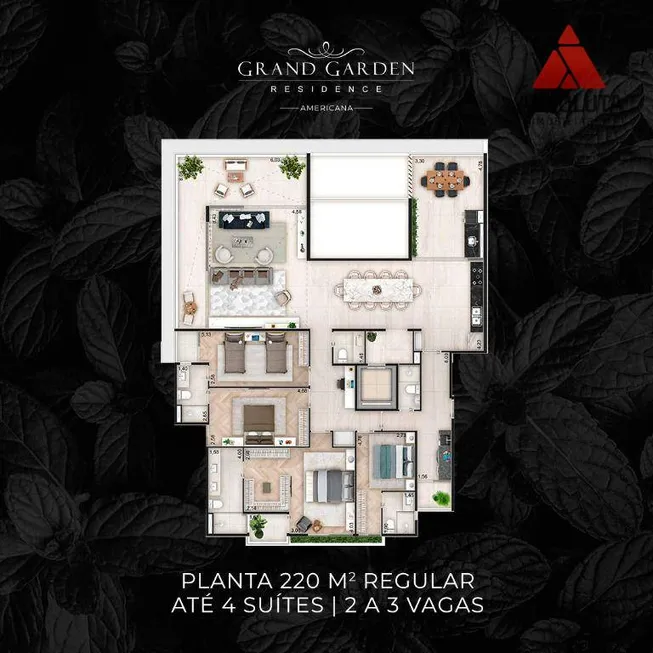 Foto 1 de Apartamento com 4 Quartos à venda, 220m² em Vila Medon, Americana