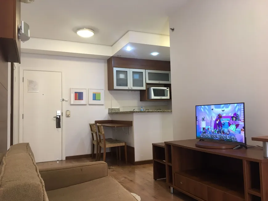 Foto 1 de Flat com 1 Quarto para alugar, 40m² em Barcelona, São Caetano do Sul