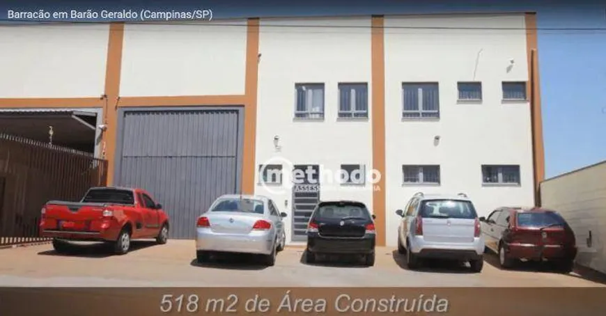 Foto 1 de Galpão/Depósito/Armazém para alugar, 530m² em Chácara de Recreio Barão, Campinas