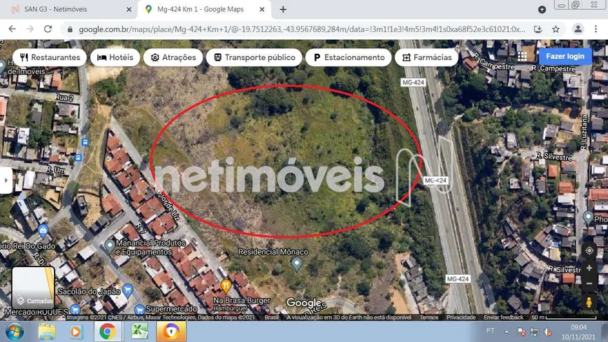 Foto 1 de Lote/Terreno à venda, 90484m² em Santa Clara II, Vespasiano