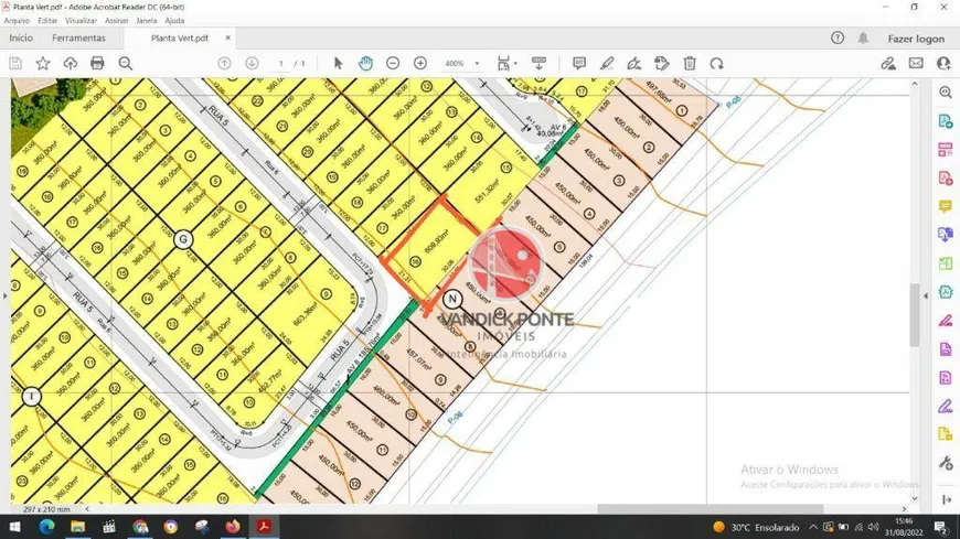 Foto 1 de Lote/Terreno à venda, 610m² em Centro, Eusébio