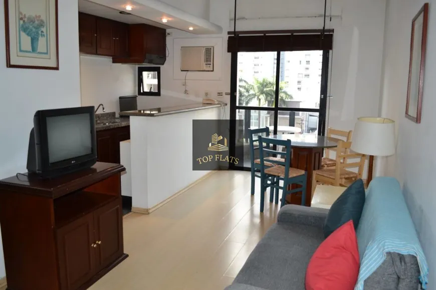 Foto 1 de Flat com 1 Quarto para alugar, 52m² em Moema, São Paulo