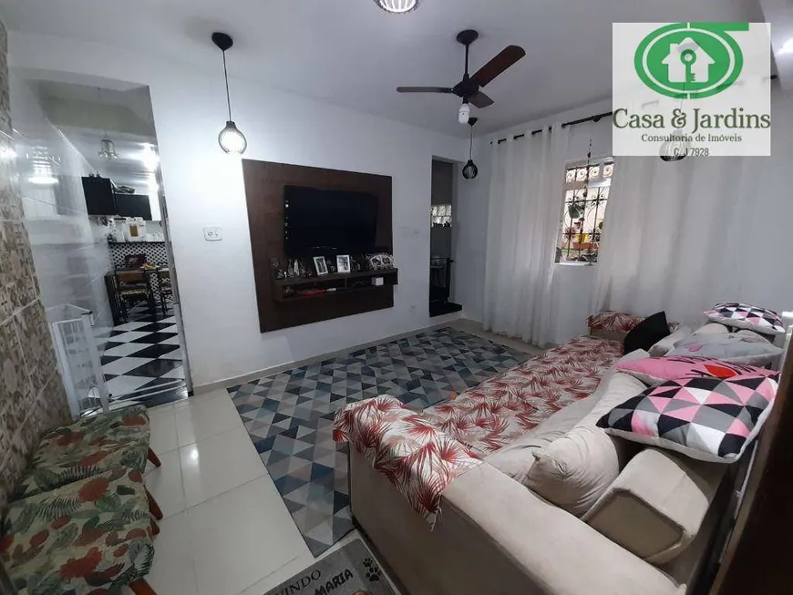 Foto 1 de Casa com 3 Quartos à venda, 97m² em Vila Matias, Santos