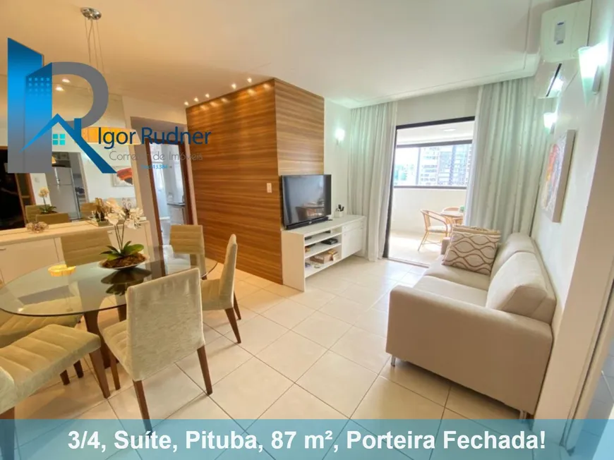 Foto 1 de Apartamento com 3 Quartos à venda, 87m² em Pituba, Salvador