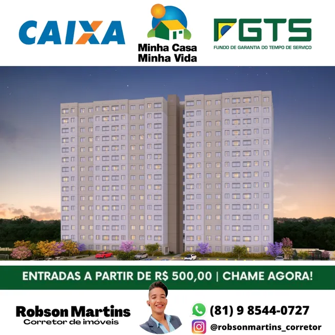 Foto 1 de Apartamento com 2 Quartos à venda, 39m² em Area Rural de Recife, Recife