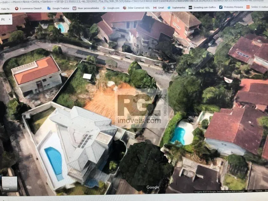 Foto 1 de Lote/Terreno à venda, 920m² em Morro Nova Cintra, Santos