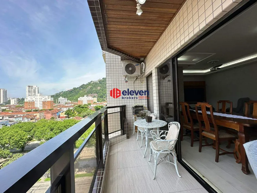 Foto 1 de Apartamento com 3 Quartos à venda, 134m² em Campo Grande, Santos