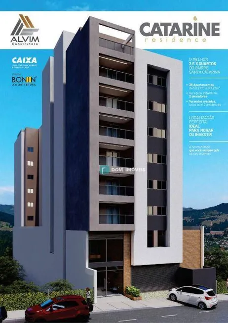 Foto 1 de Apartamento com 2 Quartos à venda, 64m² em Santa Catarina, Juiz de Fora