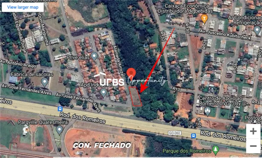 Foto 1 de Lote/Terreno à venda, 3414m² em Conjunto Prive Elias, Trindade