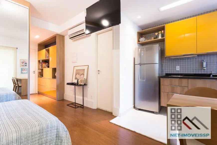 Foto 1 de Apartamento com 1 Quarto à venda, 35m² em Cidade Monções, São Paulo