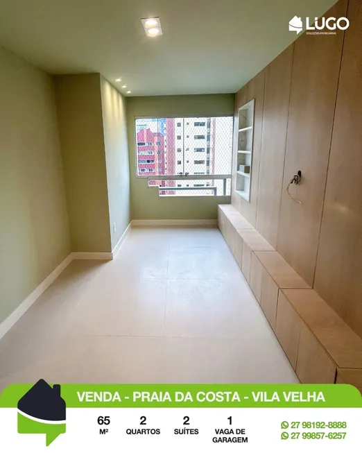 Foto 1 de Apartamento com 2 Quartos à venda, 65m² em Praia da Costa, Vila Velha