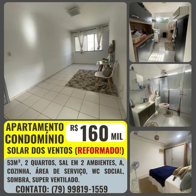 Foto 1 de Apartamento com 2 Quartos à venda, 53m² em Inácio Barbosa, Aracaju
