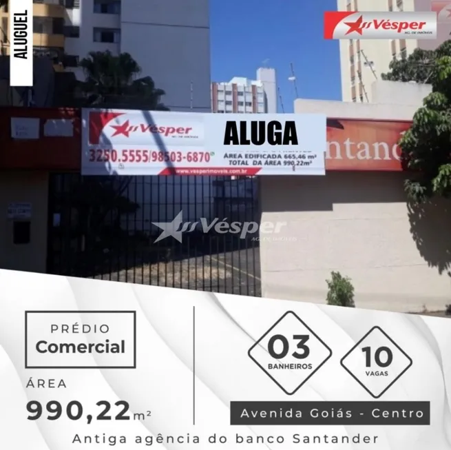 Foto 1 de Prédio Comercial para alugar, 990m² em Setor Central, Goiânia