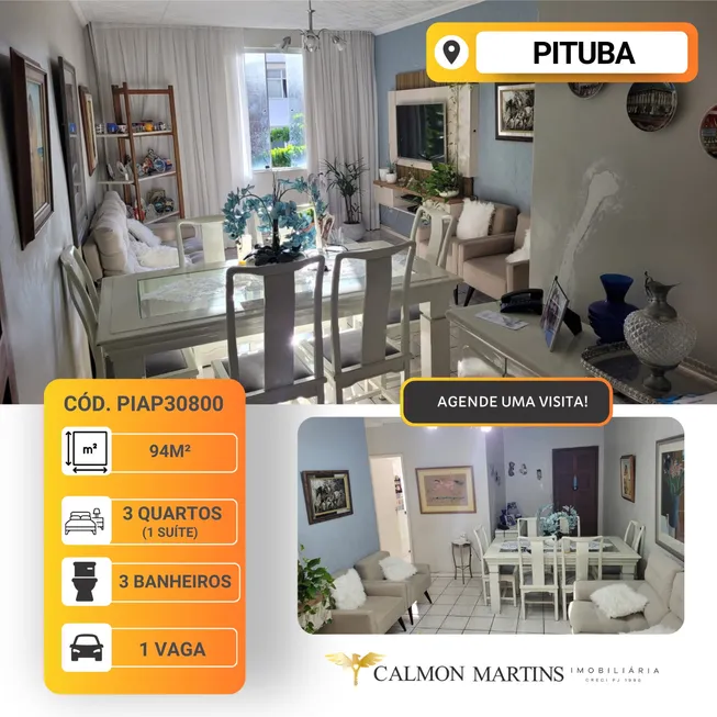 Foto 1 de Apartamento com 3 Quartos à venda, 94m² em Pituba, Salvador