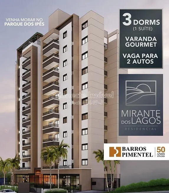 Foto 1 de Apartamento com 3 Quartos à venda, 79m² em Loteamento Capotuna, Jaguariúna