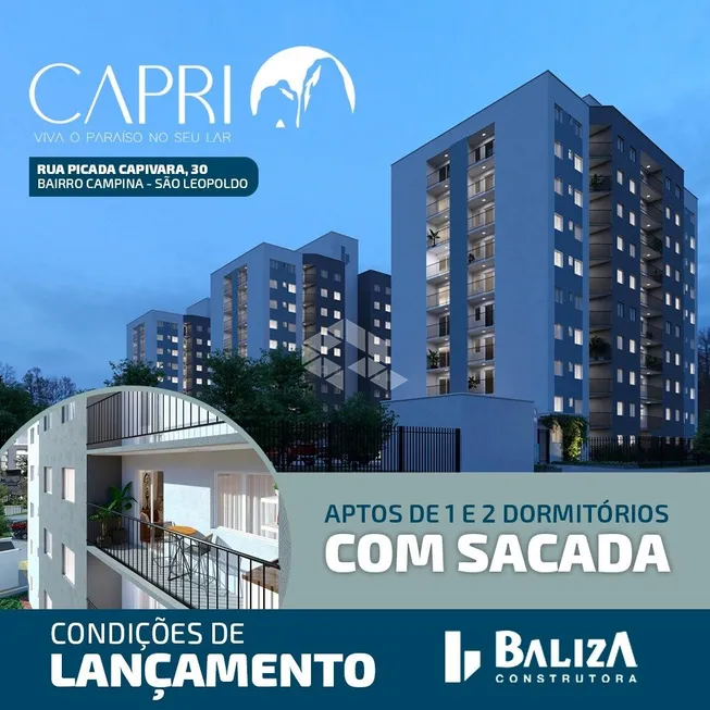 Foto 1 de Apartamento com 2 Quartos à venda, 62m² em Campina, São Leopoldo