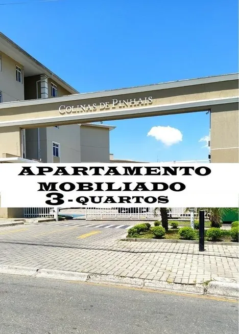 Foto 1 de Apartamento com 3 Quartos para alugar, 67m² em Jardim Amélia, Pinhais