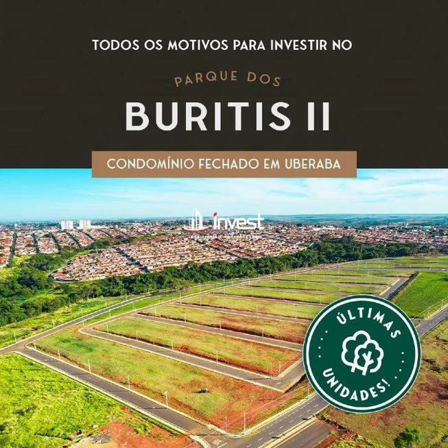 Foto 1 de Lote/Terreno à venda, 200m² em Parque dos Buritis II, Uberaba