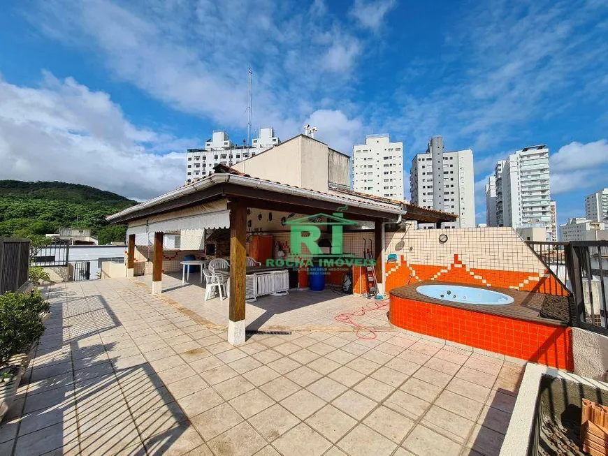 Foto 1 de Cobertura com 3 Quartos à venda, 172m² em Jardim Astúrias, Guarujá