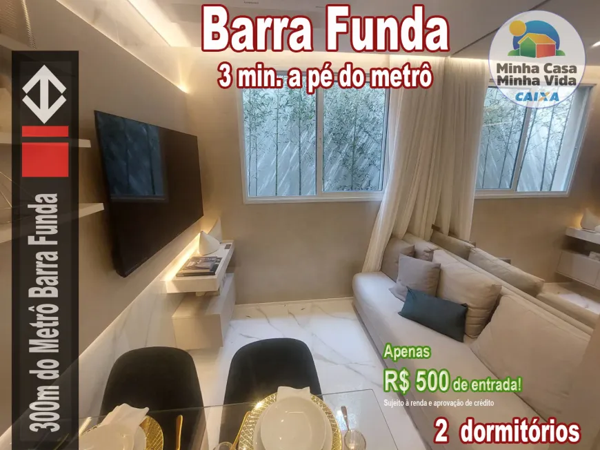 Foto 1 de Apartamento com 2 Quartos à venda, 32m² em Barra Funda, São Paulo