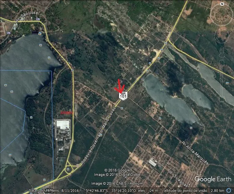 Foto 1 de Lote/Terreno à venda, 14000m² em Centro, Extremoz