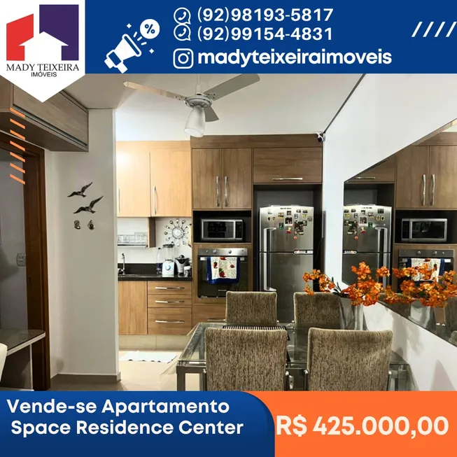 Foto 1 de Flat com 1 Quarto à venda, 44m² em Nossa Senhora das Graças, Manaus