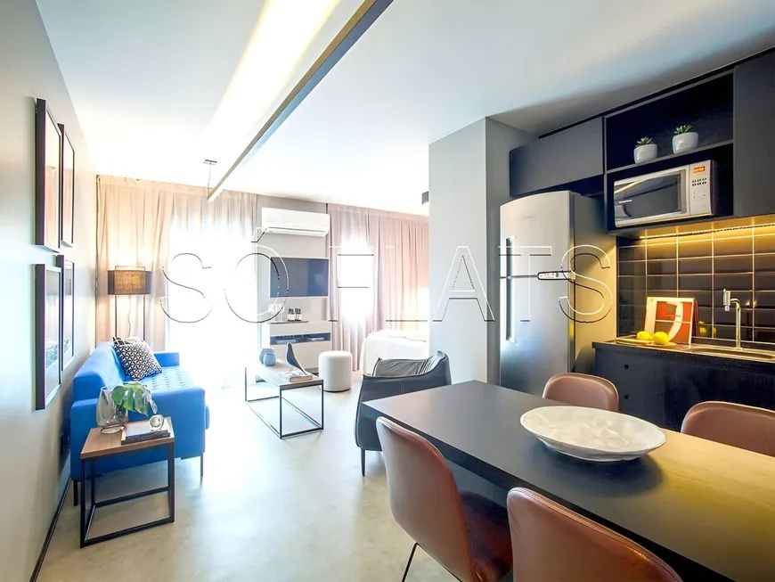 Foto 1 de Apartamento com 1 Quarto à venda, 42m² em Cidade Monções, São Paulo